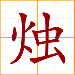 simplified Chinese symbol: candle