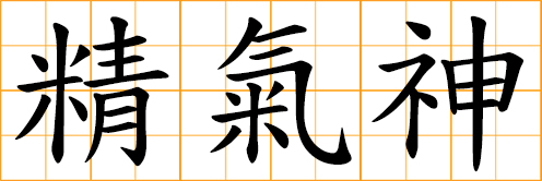 Essence, Energy, Spirit, The ancient Taoists considered these conceptsas the three key factors to keep the human body alive and healthy