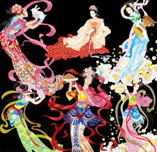 Chinese fairy, nymphs, goddess, celestial nymphs