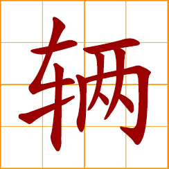 simplified Chinese symbol: quantifier for land vehicles