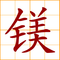 simplified Chinese symbol: magnesium (Mg)