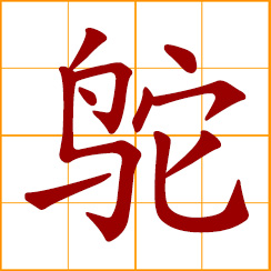 simplified Chinese symbol: ostrich