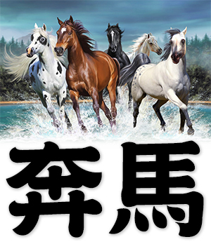 galloping horse, running horse, fleeing horse